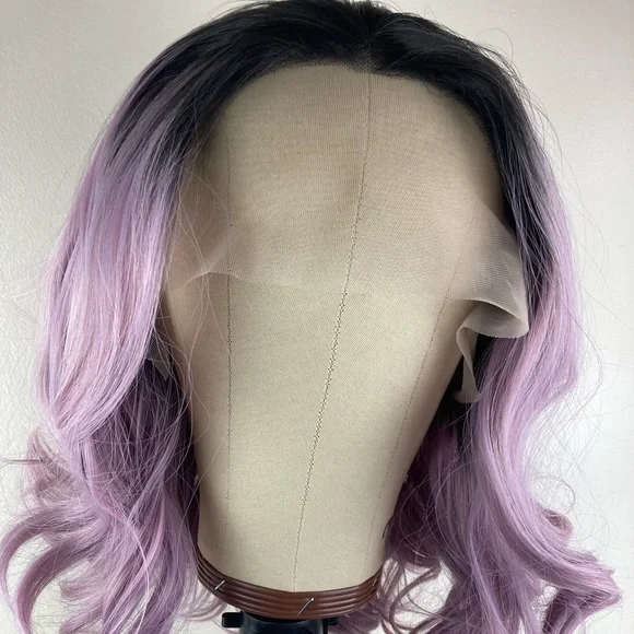 Purple Black Hair Wig